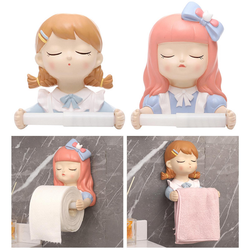 Jauks tualetes papīra turētājs audu ruļļu pakaramo ornamentu organizators mājas viesnīcas vannas istabai