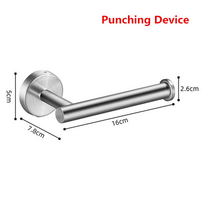 Nerūdijančio plieno sieninio tualetinio popieriaus ritinėlių laikiklis, juodas sidabrinis, lipnus tualetinio popieriaus laikiklis, skirtas vonios kambario rankšluosčių kabyklai