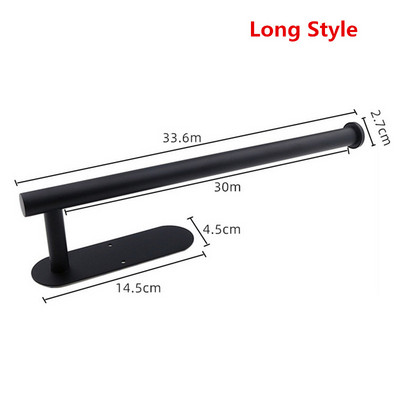 Nerūdijančio plieno sieninio tualetinio popieriaus ritinėlių laikiklis, juodas sidabrinis, lipnus tualetinio popieriaus laikiklis, skirtas vonios kambario rankšluosčių kabyklai