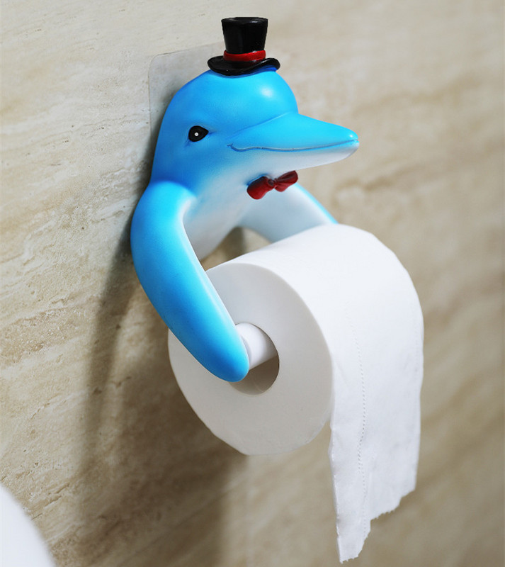 Zidni dekor od smole Životinje Držač maramica Umjetnički proizvodi za uređenje doma WC Kupaonica Kutija za papir Držač za rolu papira