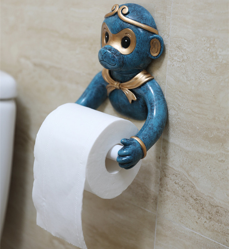 Zidni dekor od smole Životinje Držač maramica Umjetnički proizvodi za uređenje doma WC Kupaonica Kutija za papir Držač za rolu papira