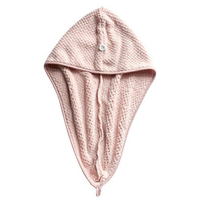 Vienkārša koraļļu vilnas matu žāvēšanas cepure dušas vāciņš Mikrošķiedras matu ātri žūstošs matu žāvētājs dvielis vannas dvieļu cepure Ātri nožūt turbānu