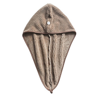 Vienkārša koraļļu vilnas matu žāvēšanas cepure dušas vāciņš Mikrošķiedras matu ātri žūstošs matu žāvētājs dvielis vannas dvieļu cepure Ātri nožūt turbānu