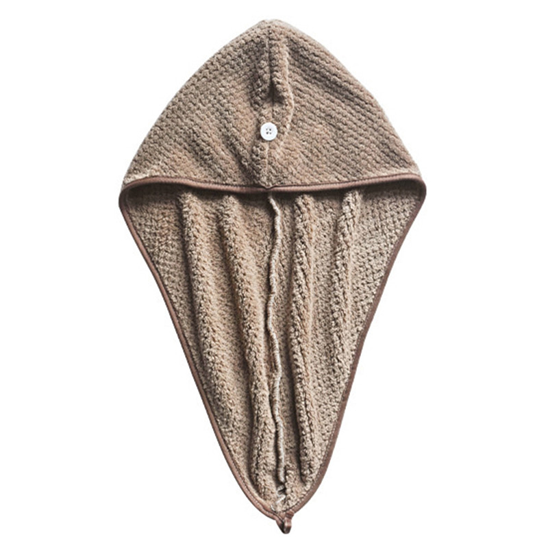 Vienkārša koraļļu vilnas matu žāvēšanas cepure dušas vāciņš Mikrošķiedras matu ātri žūstošs matu žāvētājs dvielis vannas dvieļu cepure Ātri nožūt turbānu