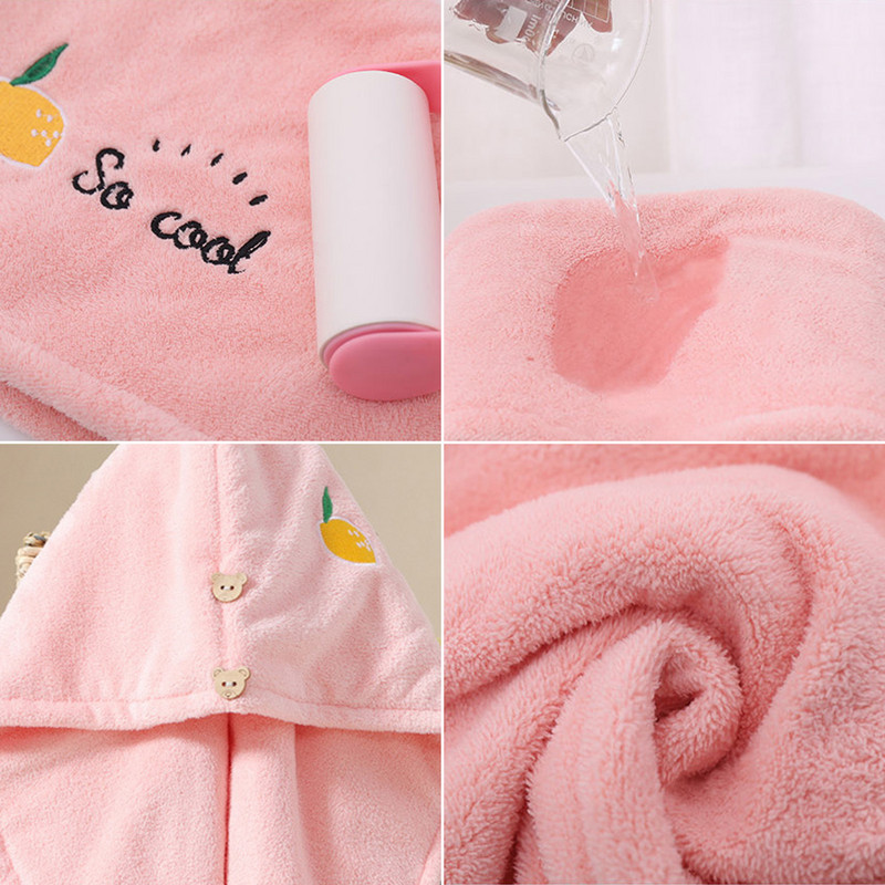 Mekani ručnik za kosu od mikrovlakana za djevojčice, super upijajuća, brzo sušeća čarobna kapa za tuširanje za žene, kupaonski turban za kosu, omotač za glavu