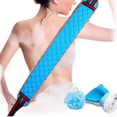 2PC Kupaonica Pull Back Traka Pull Remen Ručnik Njega kože Četka za tijelo Piling pranje Duga jaka spužvasta četka Nasumično