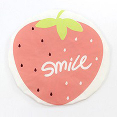 Cute Fruit Design Ūdensizturīga vannas cepure Atkārtoti lietojamas elastīgas dušas cepures Salonu matu cepures meitenes sievietēm bērniem dušas cepures vannas istabas izstrādājumi