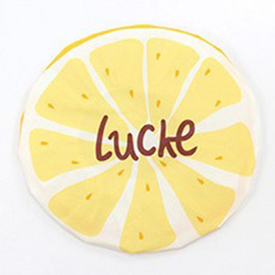 Cute Fruit Design Ūdensizturīga vannas cepure Atkārtoti lietojamas elastīgas dušas cepures Salonu matu cepures meitenes sievietēm bērniem dušas cepures vannas istabas izstrādājumi