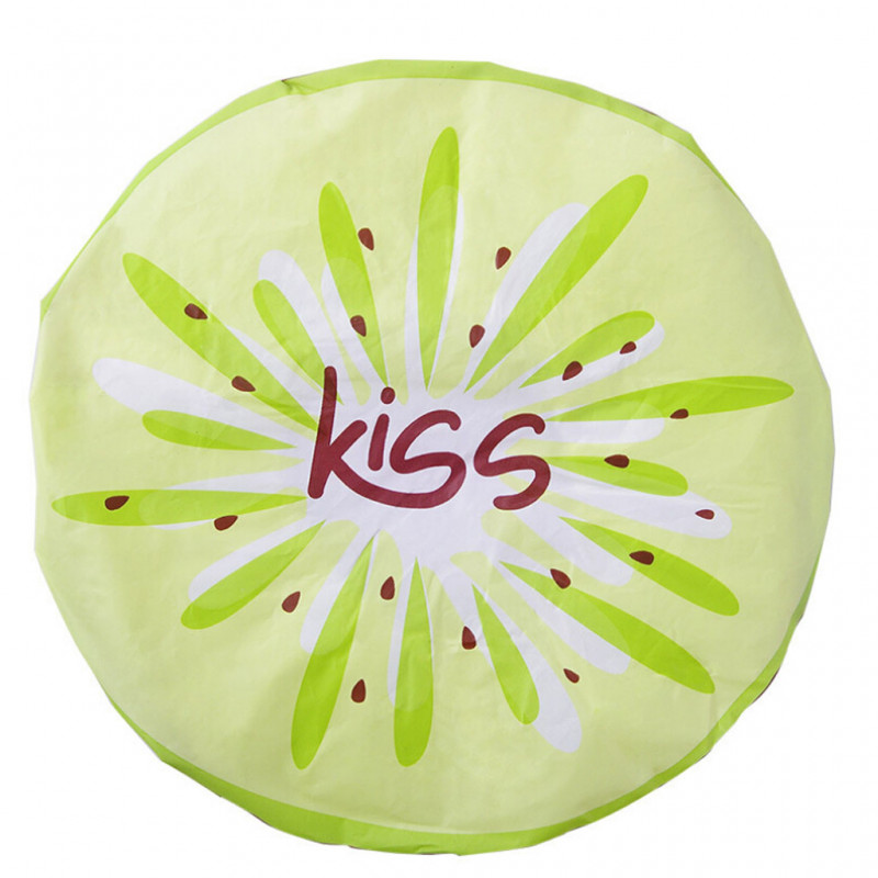 Cute Fruit Design Ūdensizturīga vannas cepure Atkārtoti lietojamas elastīgas dušas cepures Salonu matu cepures meitenes sievietēm bērniem dušas cepures vannas istabas izstrādājumi