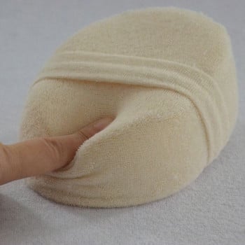 Натурална луфа гъба за баня топка за душ разтриване за вана душ измиване за тяло гърне гъба скрубер издръжлива здравословна масажна четка кърпичка за баня