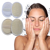 Organic Loofahs Loofah Spa kooriv koorija Natural Luffa kehapesukäsn eemaldage surnud nahk, valmistatud seebiga koorivad kindad