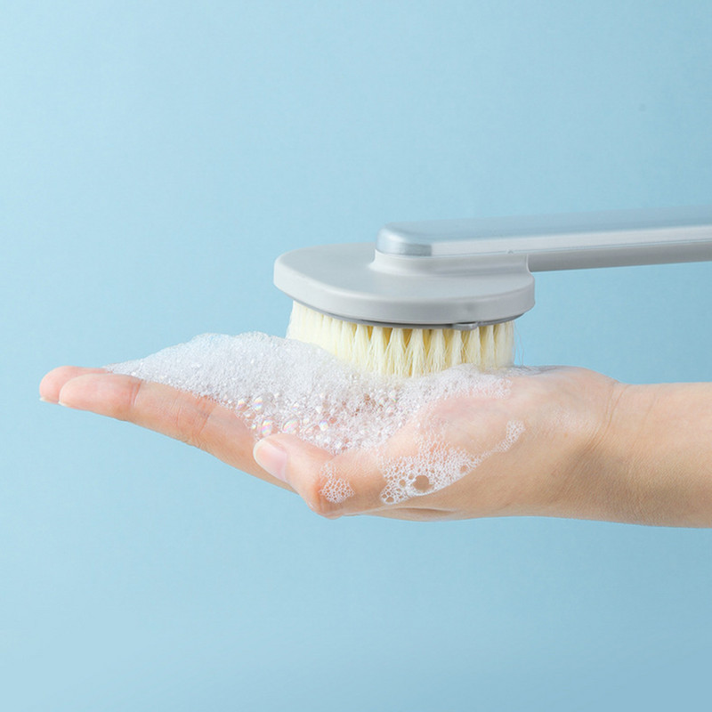 Gara roktura šķidra vannas suka Mīksts matu vannas suku komplekts Vannas suka Aizmugures suka Aizmugures tīrīšanas birste Labs produkts vannas birste