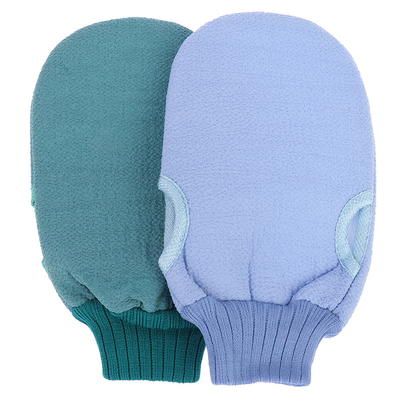 1Gb Magic Peeling Glove Shower Spa Exfoliator Divpusējs vannas cimds ķermeņa tīrīšanas skrubis Mitt Rub atmirušās ādas noņemšana