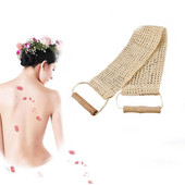 Dabīgs sizala garais dvielis ar rokturi augu šķiedras vannas dvieļu ražotāji vairumtirdzniecība vannas piederumu skrubis bez spiediena