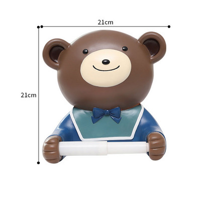 Crtani zidni držač za papirnate ručnike bez bušenja Samoljepljivi papirni kuhinjski držač za toaletni papir