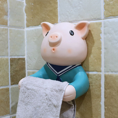 Crtani zidni držač za papirnate ručnike bez bušenja Samoljepljivi papirni kuhinjski držač za toaletni papir