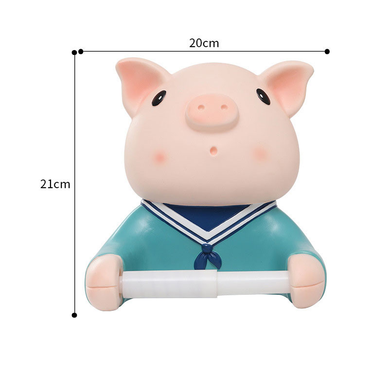 Crtani zidni držač za papirnate ručnike bez bušenja Samoljepljivi papirni kuhinjski držač za toaletni papir