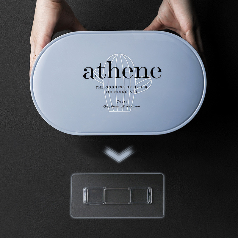 Tualetes papīra turētājs Creative plastmasas ūdensnecaurlaidīgs vannas tualetes papīra turētājs pie sienas piestiprināms papīra uzglabāšanas kastes tualetes audu dozators