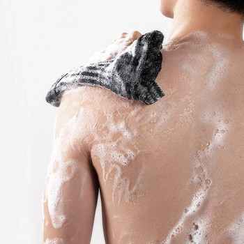 Скрубер за гръб в японски стил Мъжка мека кърпа за баня от луфа Колан за баня Ексфолиращ масажен душ Почистване на тялото Каишка за душ в банята