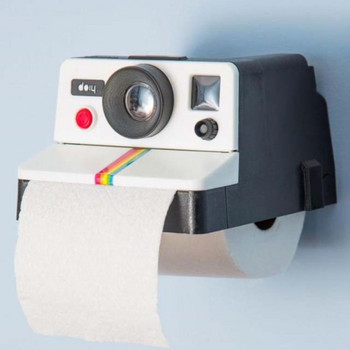 1 бр. Креативна ретро форма на камера, вдъхновена от формата на кърпички, кутии за тоалетна ролка, кутия с държач за хартия, декор за баня, аксесоари за баня
