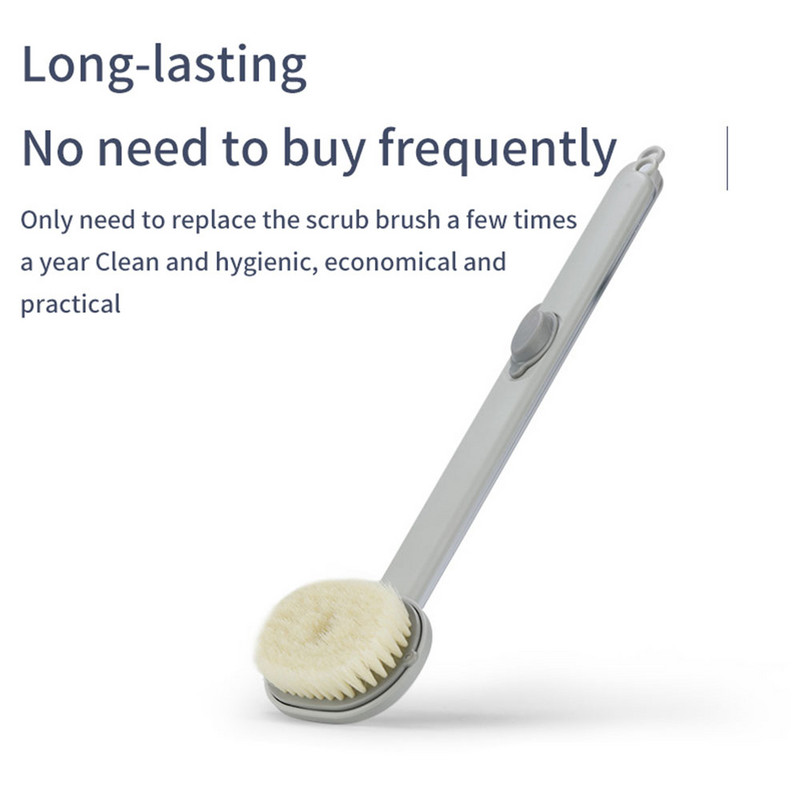 Gara roktura šķidra vannas birste Ķermeņa pīlinga skruberis Sūkļa skrubis Masieris Muguras ķermeņa duša SPA putu vannas ādas tīrīšanas rīki