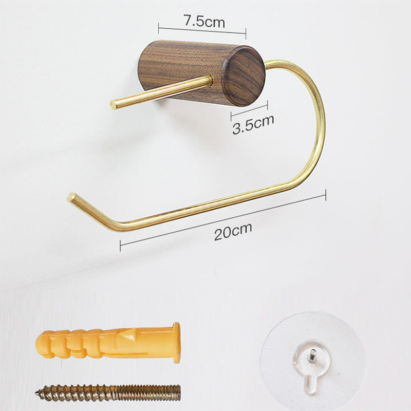 Radošs papīra ruļļu turētājs mājas vannas istabas koka statīvs, metāla statīvs mājsaimniecības tualetes rullīšu auduma turētājs