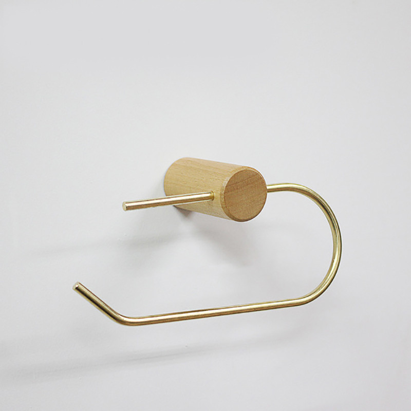 Radošs papīra ruļļu turētājs mājas vannas istabas koka statīvs, metāla statīvs mājsaimniecības tualetes rullīšu auduma turētājs