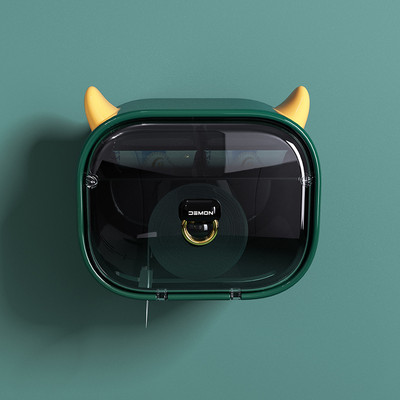 Sienas salvešu kaste Little Demon Cute sienas plaukti Vannas istabas piederumi Ūdensnecaurlaidīgi tualetes salvešu plaukti Lielas ietilpības Izpārdošana