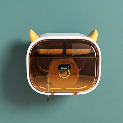 Sienas salvešu kaste Little Demon Cute sienas plaukti Vannas istabas piederumi Ūdensnecaurlaidīgi tualetes salvešu plaukti Lielas ietilpības Izpārdošana