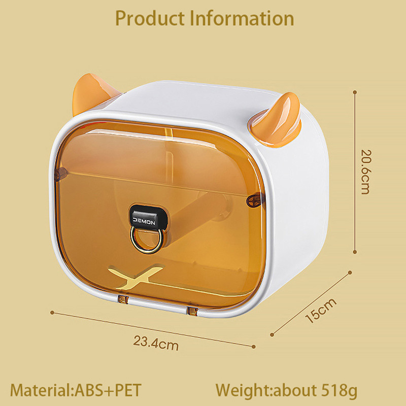Sienas salvešu kaste Little Demon Cute sienas plaukti Vannas istabas piederumi Ūdensnecaurlaidīgi tualetes salvešu plaukti Lielas ietilpības Izpārdošana