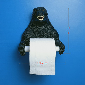 θήκη χαρτιού τουαλέτας dinosaur WC Σχάρα χαρτιού Μπάνιο Επιτοίχιο ράφι χαρτιού χωρίς διάτρηση Ράφι κρεμάστρα χαρτιού