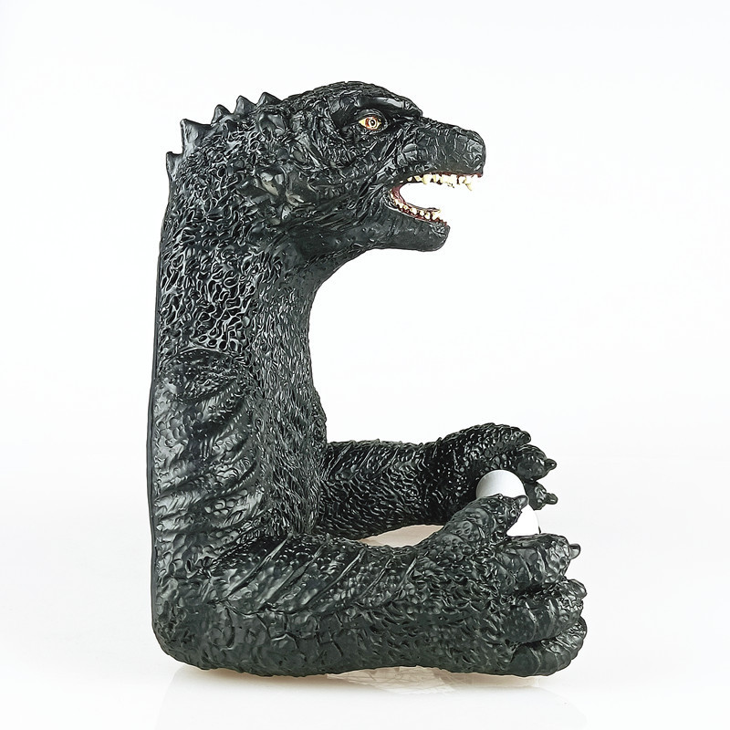 dinozauru tualetes papīra turētājs WC salvešu statīvs Vannas istaba Pie sienas stiprināms Plaukts bez perforatora salvešu statīvs rullīšu papīra pakaramais statīvs