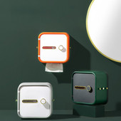 Jauns daudzfunkcionāls tualetes papīra turētājs vannas istabas glabāšanas kastes plaukts, pie sienas stiprināms ūdensnecaurlaidīgs tualetes piederumi, tualetes piederumi