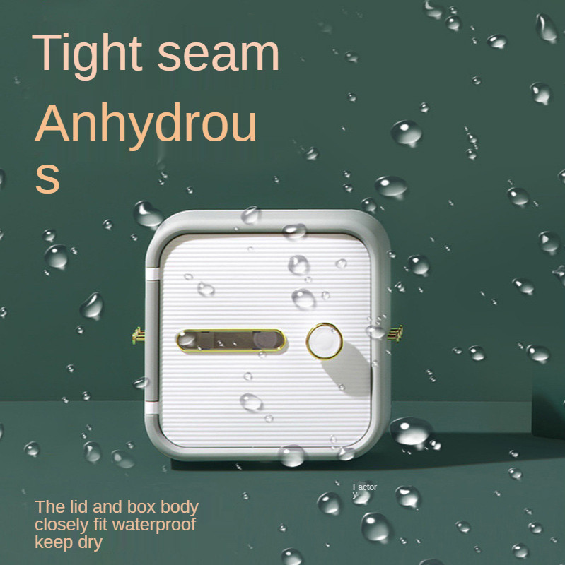 Jauns daudzfunkcionāls tualetes papīra turētājs vannas istabas glabāšanas kastes plaukts, pie sienas stiprināms ūdensnecaurlaidīgs tualetes piederumi, tualetes piederumi