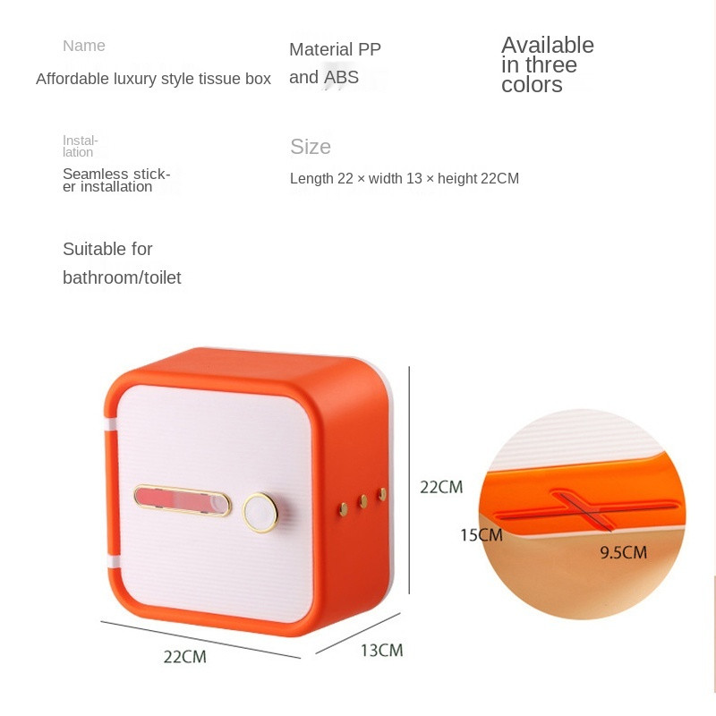 Jauns daudzfunkcionāls tualetes papīra turētājs vannas istabas glabāšanas kastes plaukts, pie sienas stiprināms ūdensnecaurlaidīgs tualetes piederumi, tualetes piederumi