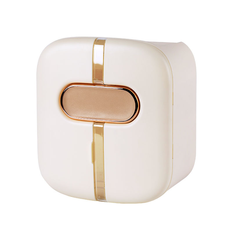 Daudzfunkcionāla uzglabāšanas kaste Pie sienas stiprināma salvešu kaste 3 slāņu uzglabāšanas noņemams rullīšu papīra turētājs Vannas istabas ūdensnecaurlaidīgs organizators