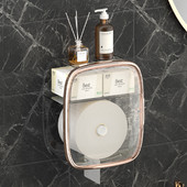 Pie sienas stiprināma ūdensnecaurlaidīga salvešu kastīte 2 slāņu glabāšanas augšpusē noņemams tualetes ruļļa papīra turētājs vannas istabas salvešu kastes turētājs