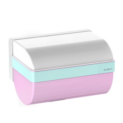 Caurspīdīgs pie sienas stiprināms salvešu kastīte, ūdensnecaurlaidīga augšējā glabāšana mobilā telefona turētājs tualetes rullopapīra turētājs vannas istabas salvešu futrālis