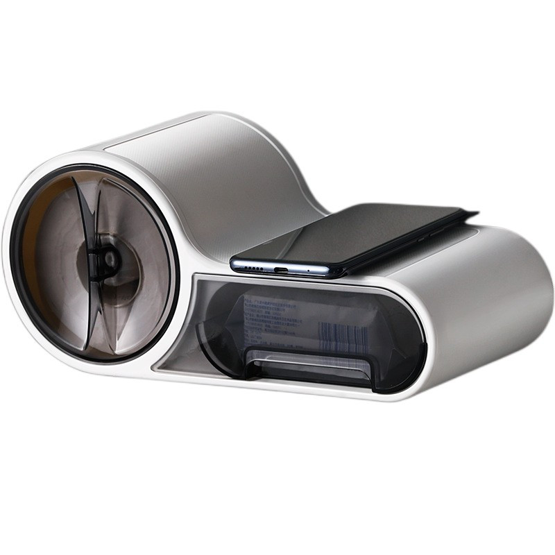 Daudzfunkcionāls radošais tualetes rullīšu papīra turētājs pie sienas stiprināms 2 joslu atvilktne Glabāšanas atkritumu maiss Glabāšana Vannas istabas audu organizators