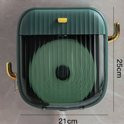 Ūdensnecaurlaidīgs pie sienas stiprināms salvešu turētājs ar āķi 2 slāņu atvilktņu uzglabāšanas tualetes rullopapīra kastīšu turētājs Mājas vannas istabas piederumi