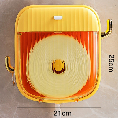 Ūdensnecaurlaidīgs pie sienas stiprināms salvešu turētājs ar āķi 2 slāņu atvilktņu uzglabāšanas tualetes rullopapīra kastīšu turētājs Mājas vannas istabas piederumi