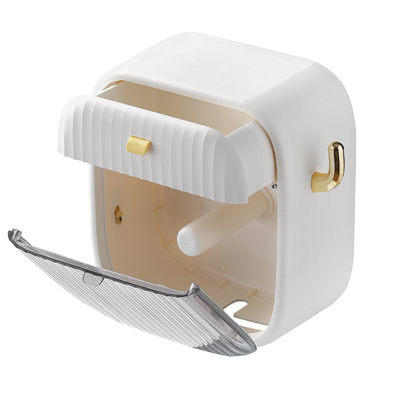 Ūdensnecaurlaidīgs pie sienas stiprināms salvešu turētājs ar āķi 2 slāņu atvilktņu uzglabāšanas tualetes rullopapīra kastīšu turētājs Mājas vannas istabas piederumi