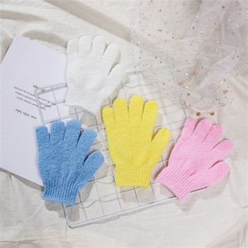 Душ за баня с пет пръста Ръкавици за отстраняване на мъртва кожа Многоцветни ексфолиращи ръкавици за баня Ръкавици за баня за почистване