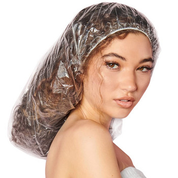 10бр. Регулируеми изключително големи шапки за душ XL за жени Шапки за душ с дълга коса за плитки Водоустойчиви за многократна употреба за гъста къдрава коса