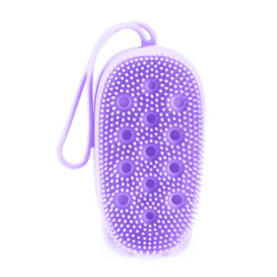 Silikonska četka za pjenušavu kupku Piling spužva Masažer za tijelo Čistač kože Alat za ribanje Trljanje kože leđa Četke za tuširanje