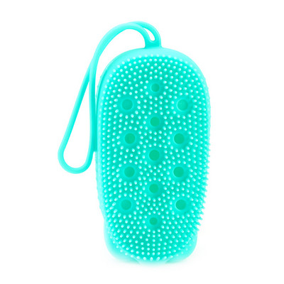 Silikonska četka za pjenušavu kupku Piling spužva Masažer za tijelo Čistač kože Alat za ribanje Trljanje kože leđa Četke za tuširanje