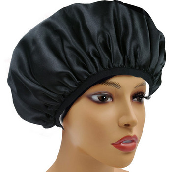 Шапка за душ за мъже Изключително голяма шапка за многократна употреба за жени Мъже Трислойна EVA водоустойчива шапка за дълга коса