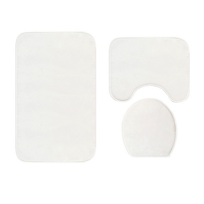 3 kom/set kupaonskih tepiha Set toaletnih tepiha Ocean World uzorak flanelskih prostirki za kupaonicu WC tepiha tepiha tuš kabine Jastučići za noge prostirke kupaonice