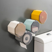 Pie sienas stiprināms magnētiskās pievilkšanas rullīšu papīra kastīte noņemams salvešu turētājs ūdensizturīgs uzglabāšanas kastes vannas istabas audu organizatora futrālis