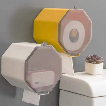 Επιτοίχιο Magnetic Attraction Roll Paper Box Αποσπώμενο χαρτομάντηλο Αδιάβροχο κουτιά αποθήκευσης Θήκη για χαρτομάντιλα μπάνιου